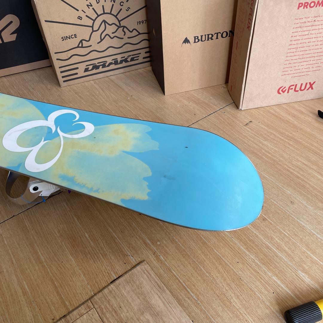 BURTON×STELLA　バートン　希少130代　バイン付　スノーボードセット