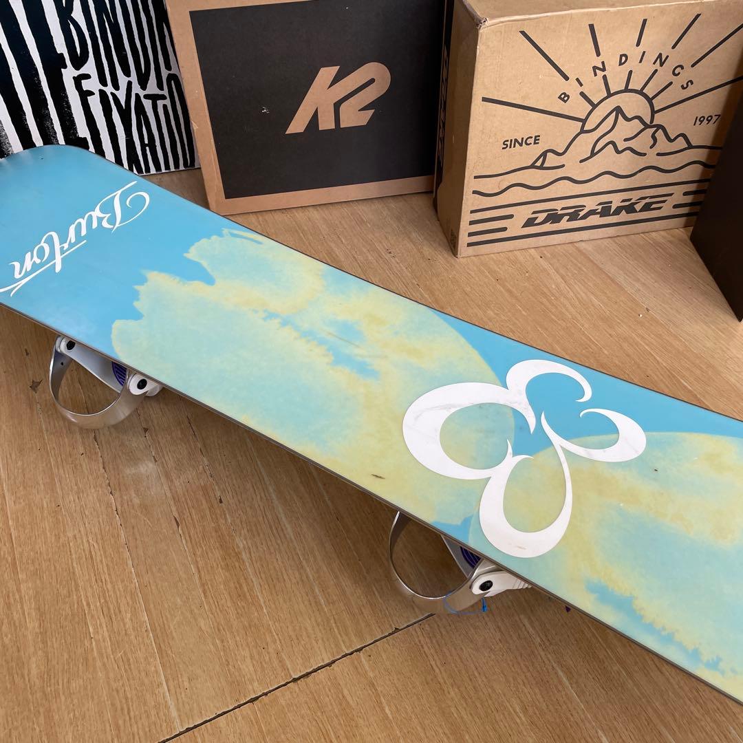 BURTON×STELLA　バートン　希少130代　バイン付　スノーボードセット