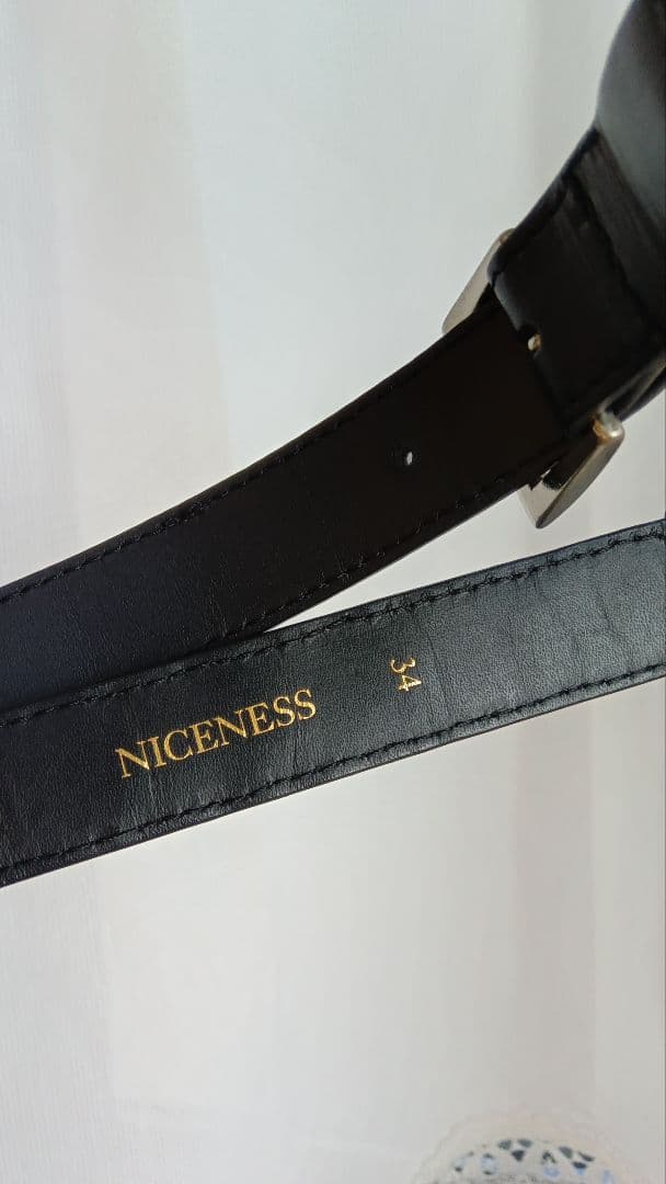 niceness カイマンレザー ベルト