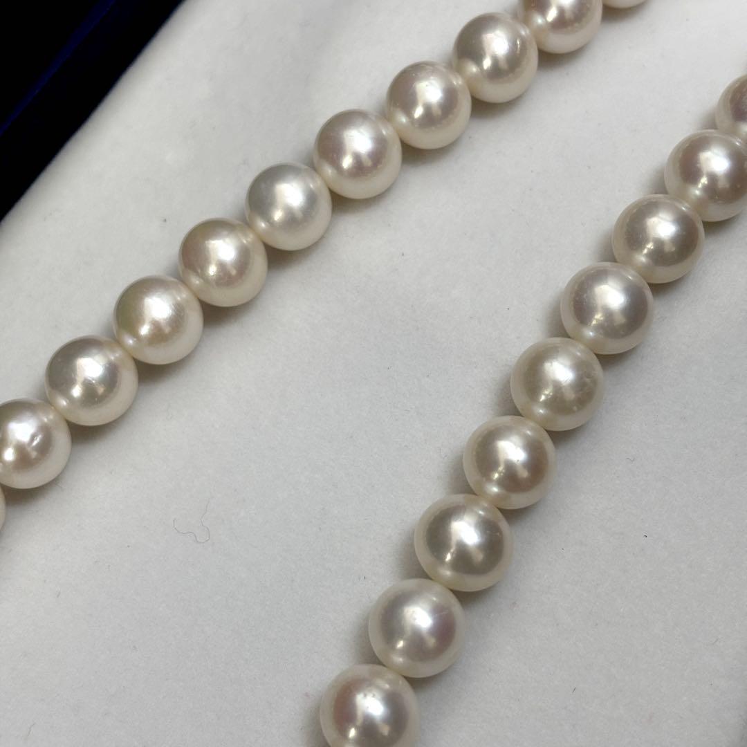 超大珠✨　本真珠　ジュエリーツツミ　パール　ネックレス　　SILVER刻印