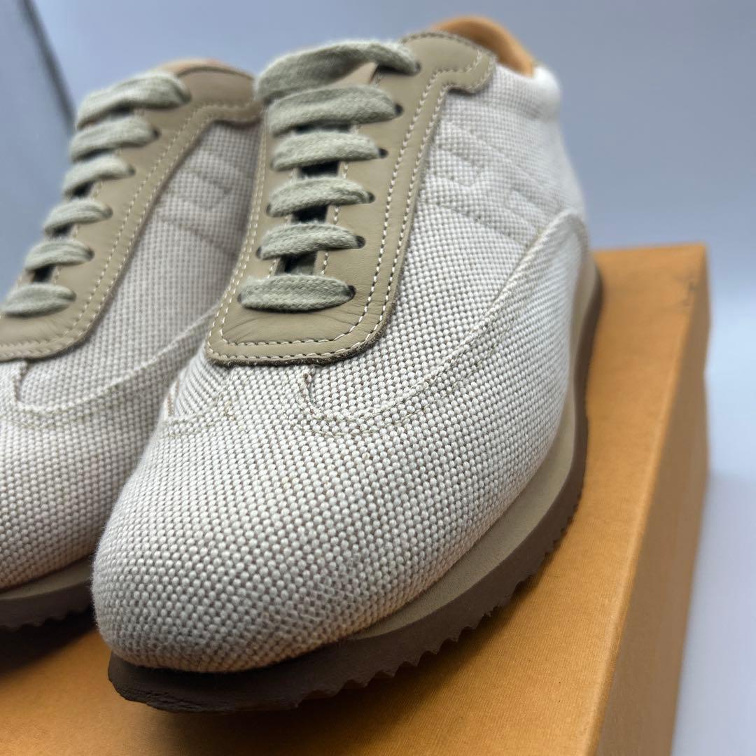 極美品 HERMES キャンバス エルメス クイック スニーカー size37