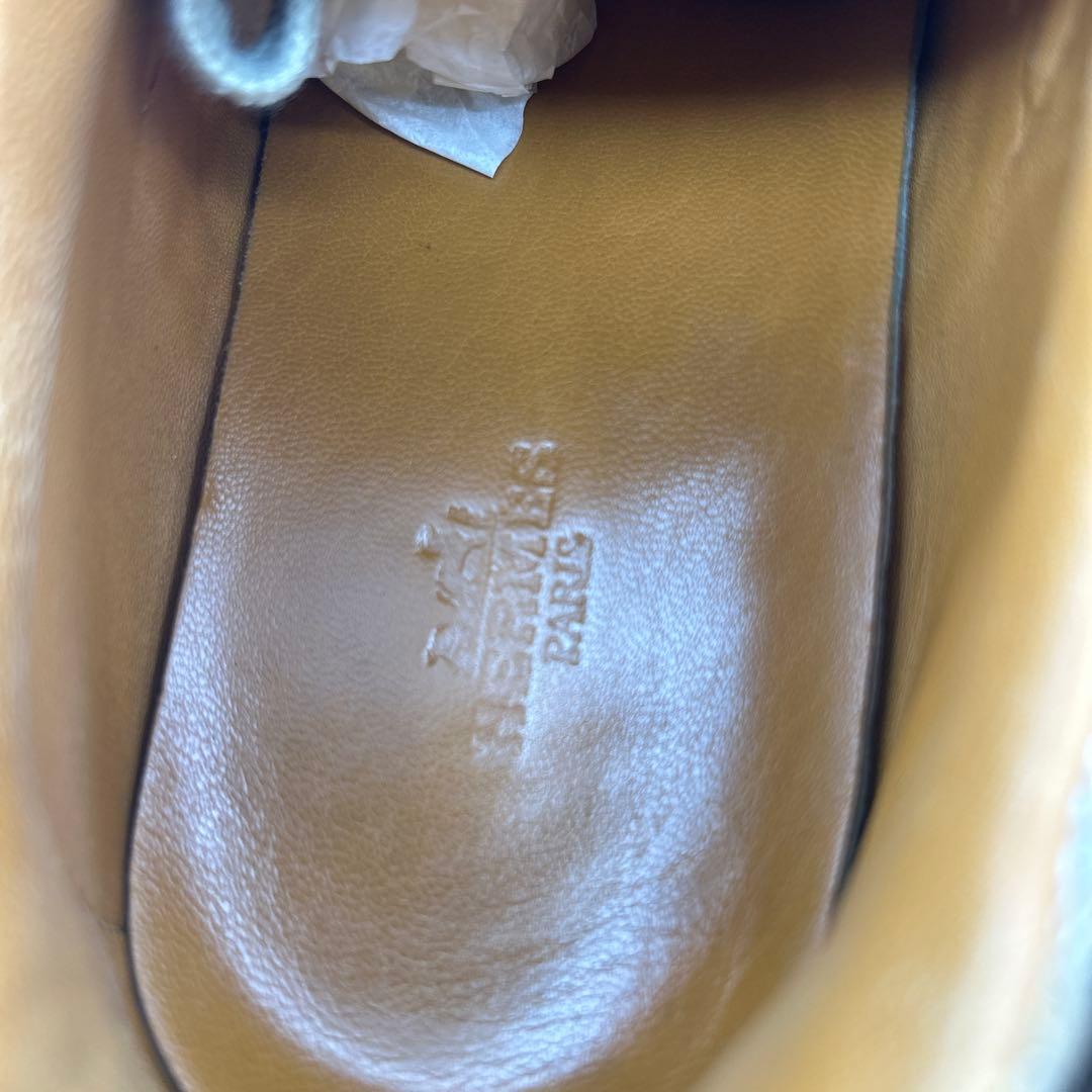 極美品 HERMES キャンバス エルメス クイック スニーカー size37