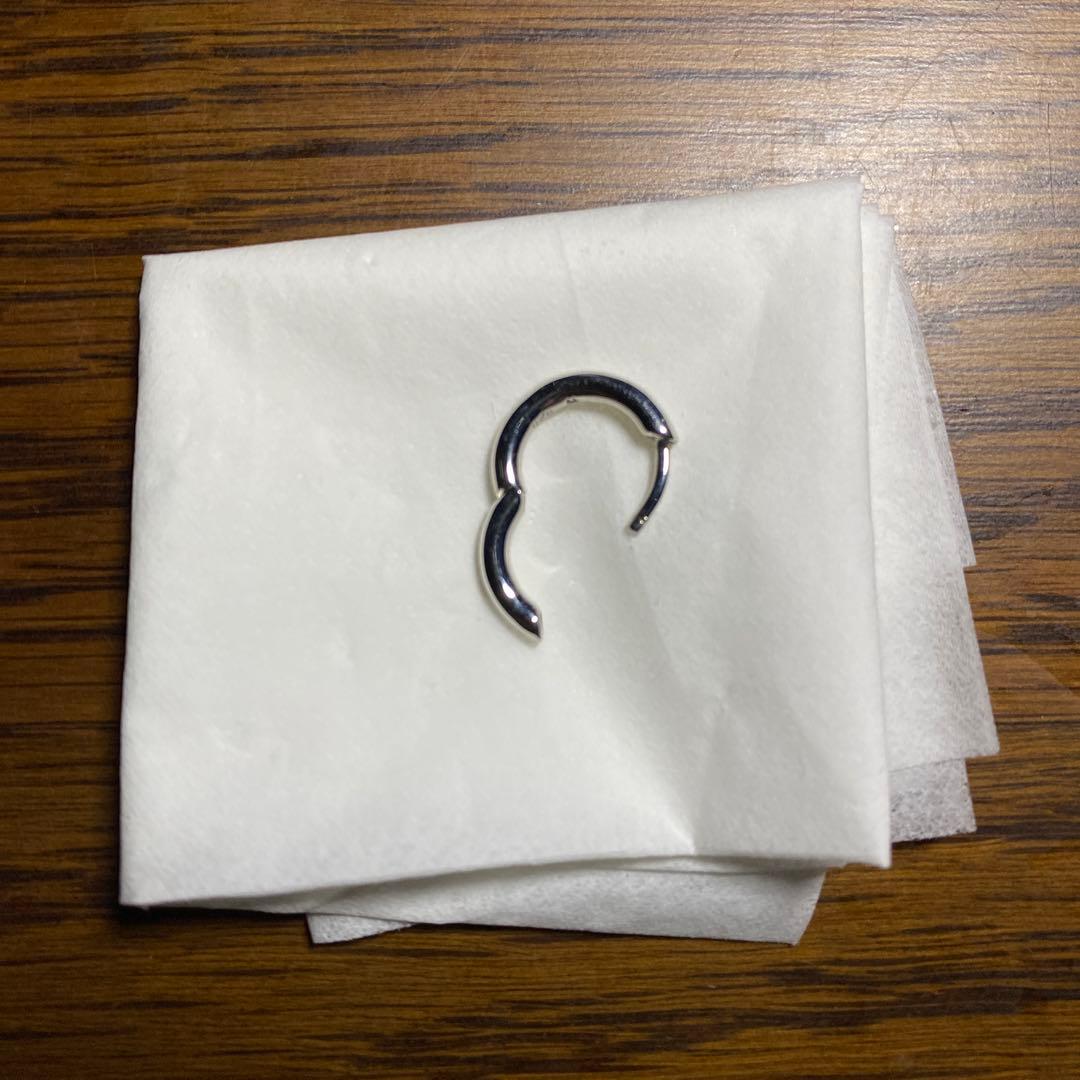 トムウッド　TOMWOOD スモール　small シルバー フープ型 片耳ピアス