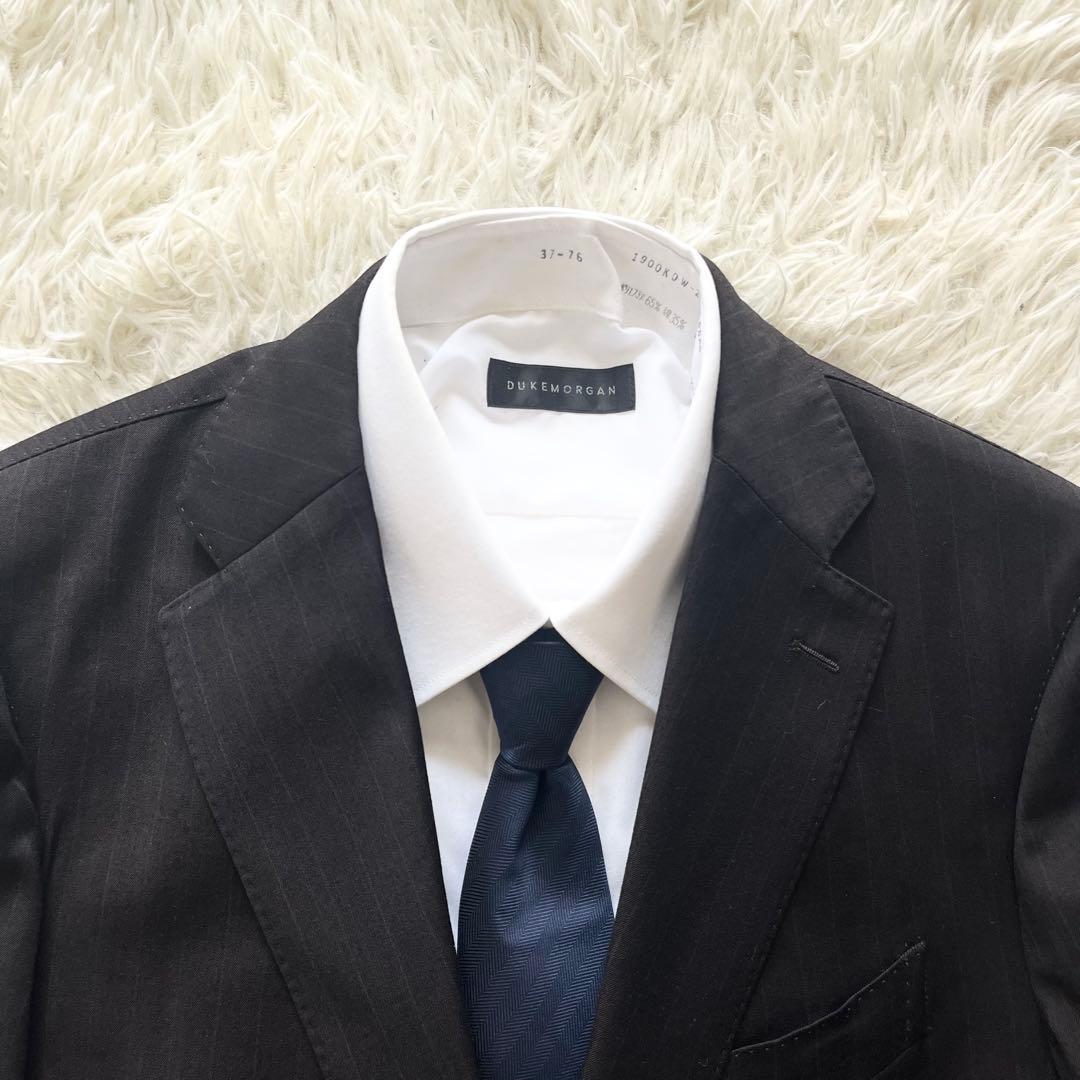 <極美品>LARDINI 新ロゴ ブラウン ウール スーツ サイズ46