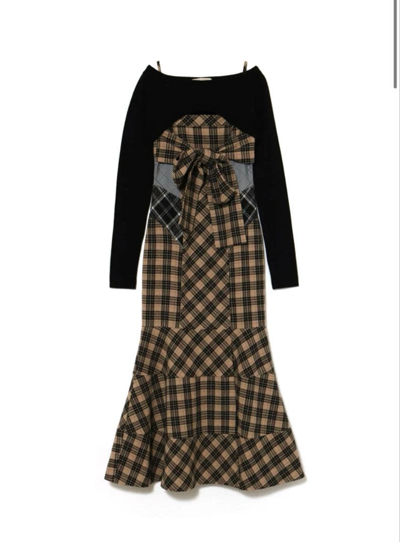 ワンピース andmary Juni check dress