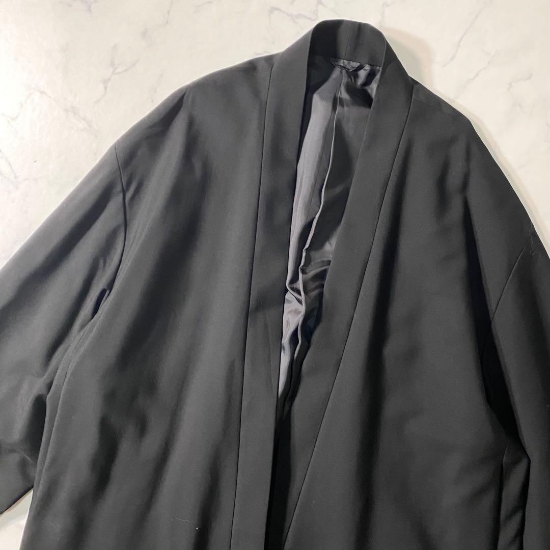 【美品】ラッドミュージシャン　ノーカラージャケット　キモノ　サイズ42　ロング丈