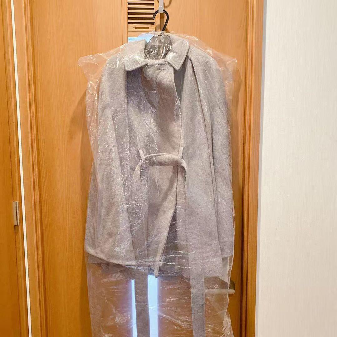 新品値札ありLILY BROWN ポンチョ・ケープコート グレー