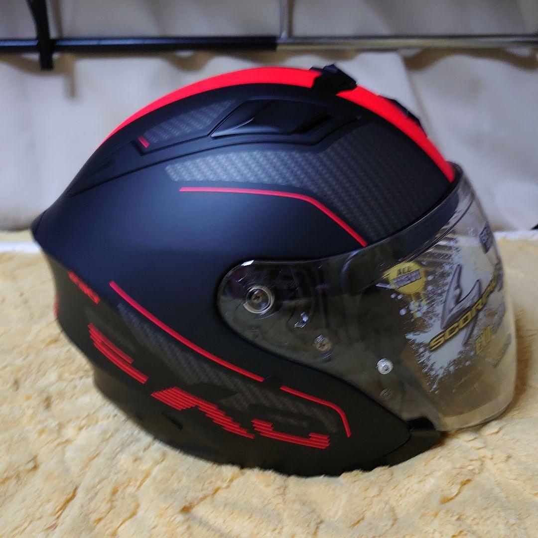 ハ*ィ様 EXO-230 XXL ブラック/レッド ジェットヘルメット