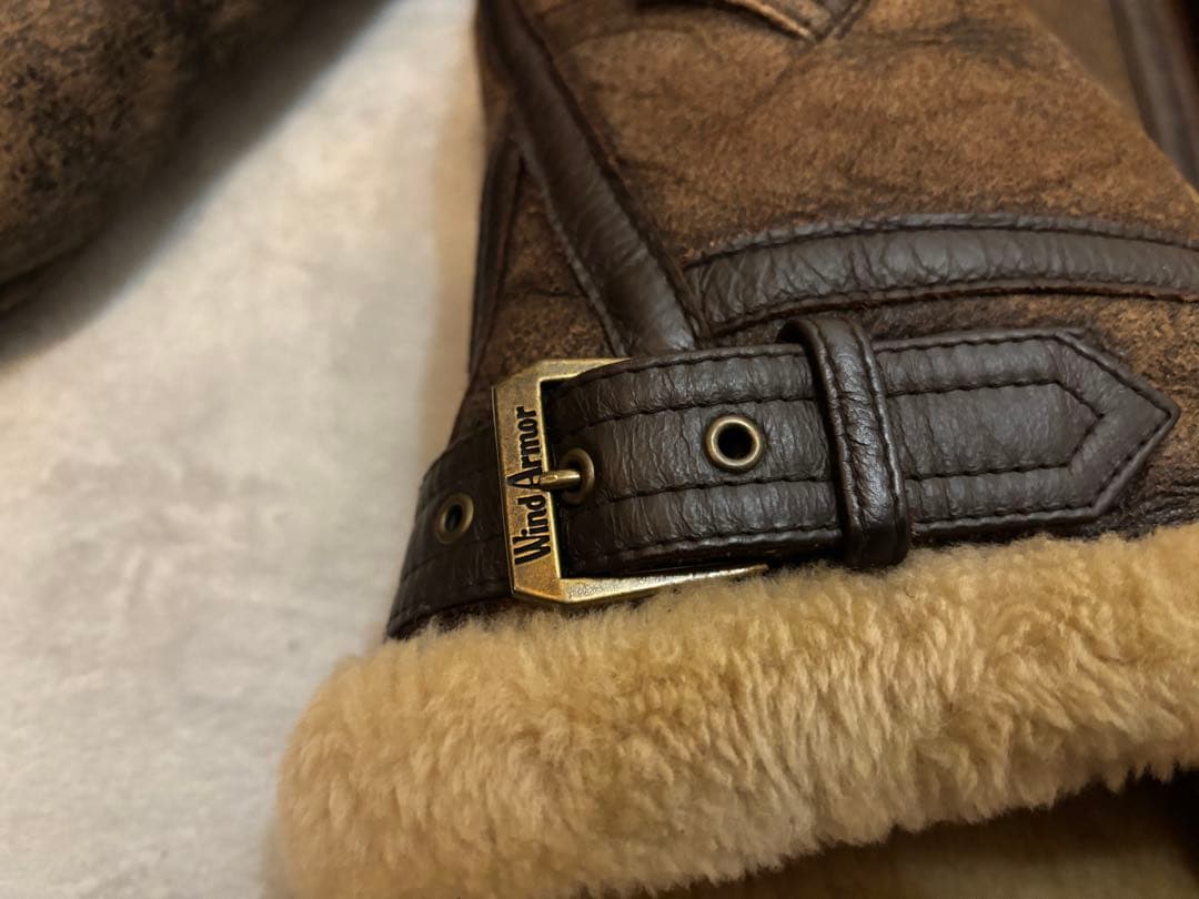 【羊革】 B-3 フライトジャケット リアルムートン Mサイズ 韓国製