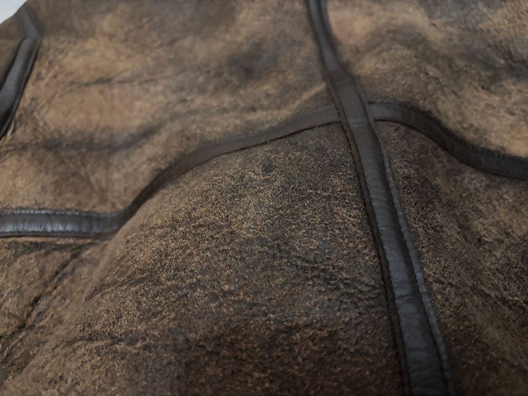 【羊革】 B-3 フライトジャケット リアルムートン Mサイズ 韓国製