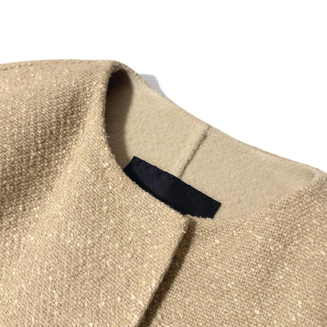 極美品✨️　ドゥロワー　ツイード リバージャケット　バイカラー　ベージュ