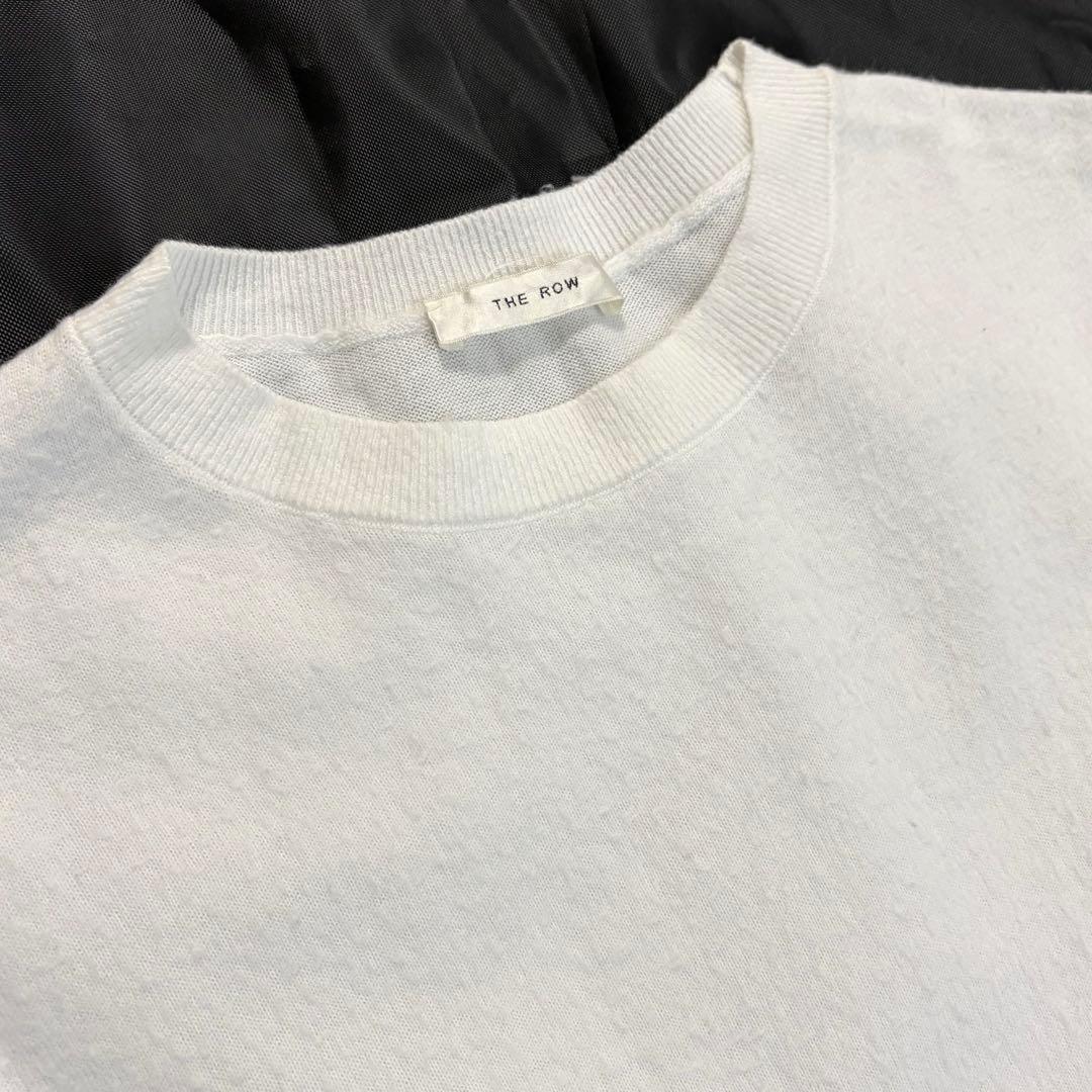THE ROW ザロウ カットソー　Tシャツ　ネップ加工　ニット　半袖