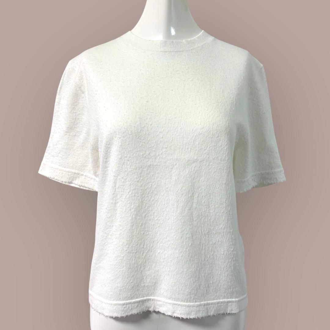 THE ROW ザロウ カットソー　Tシャツ　ネップ加工　ニット　半袖