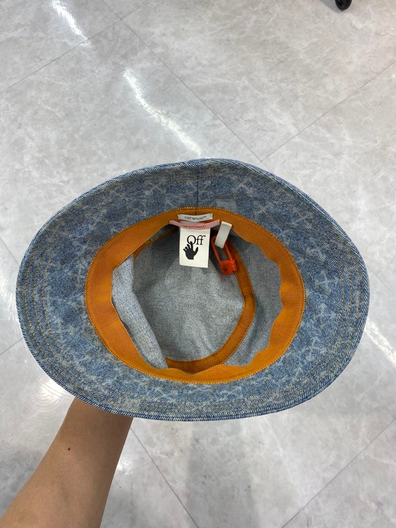 【早い者勝ち】Off-White デニムバケットハット　モノグラム
