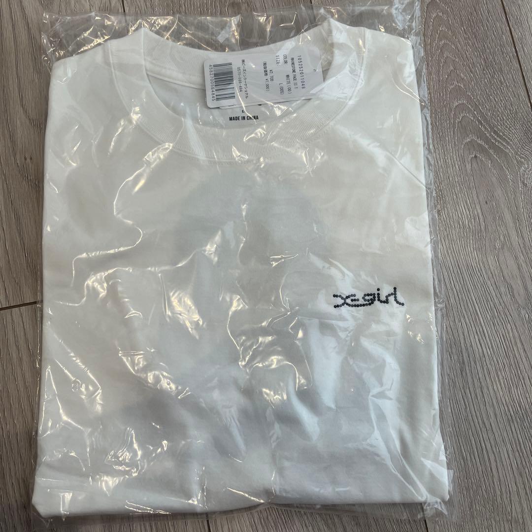 x-girl ブラック・ゴールド会員限定Tシャツ ホワイト