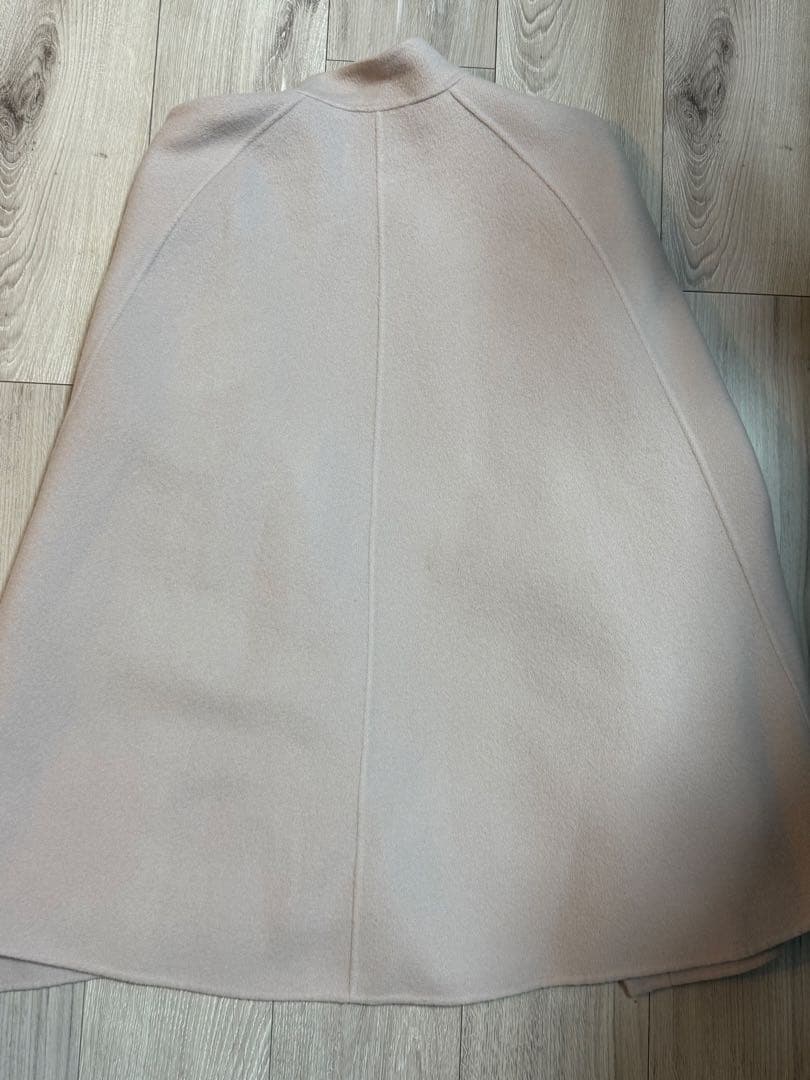 ANAYI 【新品タグ付き】ウエストベルト付きライトグレーケープコート