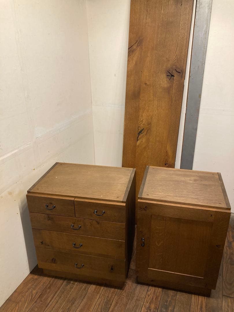 飛騨産業 キツツキ オーク無垢材 節あり 銘木 森のことば コンソール デスク