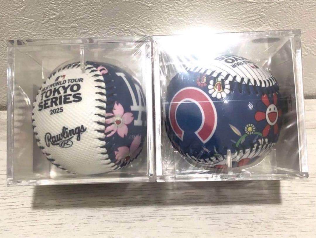 村上隆 MLB Tokyo Series ドジャース カブス ボール 2個セット