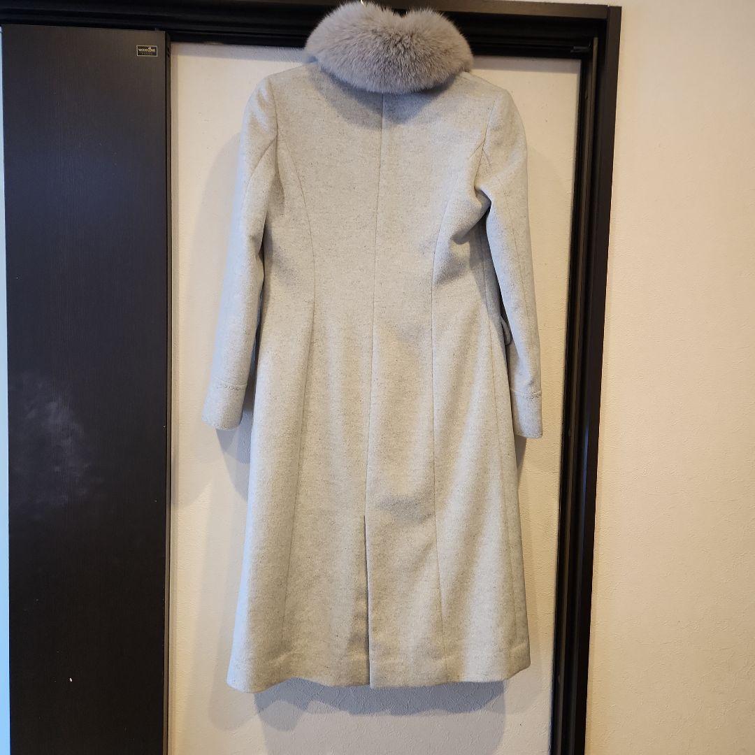 値下げします❗courrèges ファー襟付きロングコート