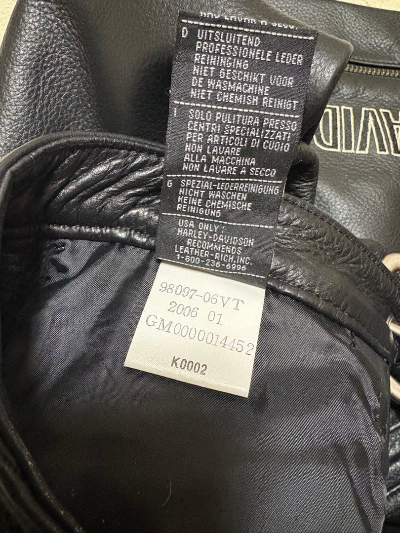 ハーレーダビッドソン　レザー チャップス 黒 ブーツカットMサイズ