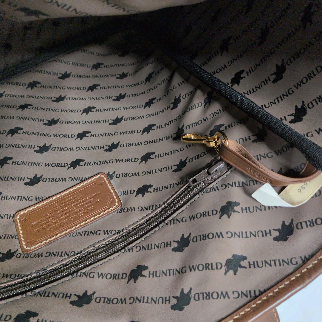 【美品】ハンティングワールド サファリトゥデイ デカロゴ トート 黒 大容量