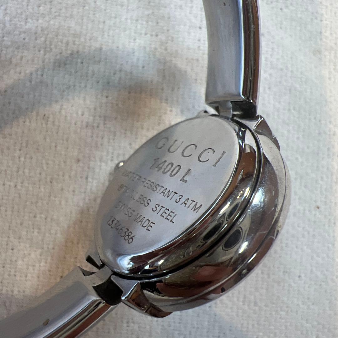 GUCCI グッチ 腕時計 1400L シルバー クオーツ GG柄文字盤