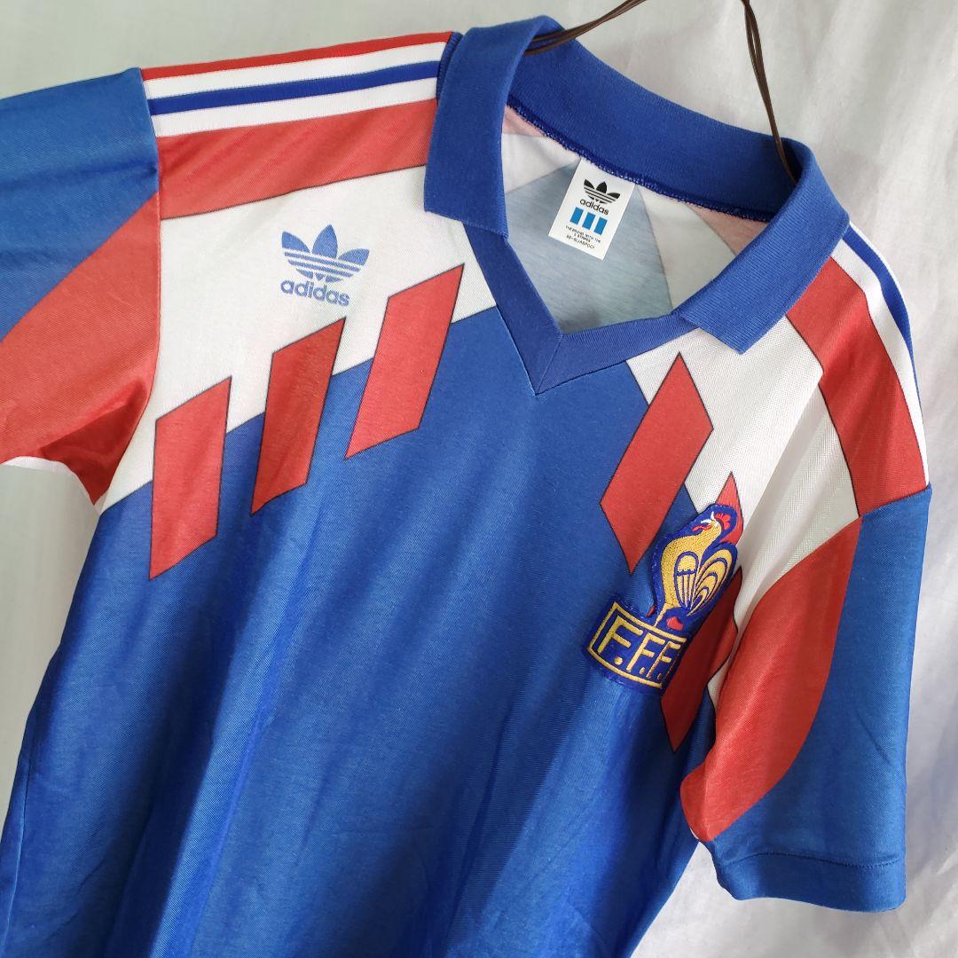 90s アディダス　adidas フランス代表 ウェア青 サッカー ユニフォーム