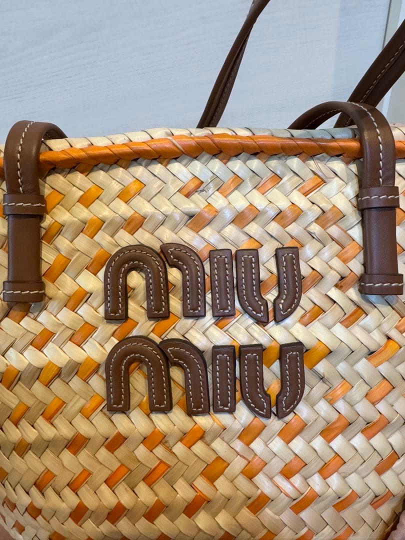 MIU MIU ラタン かごバッグ