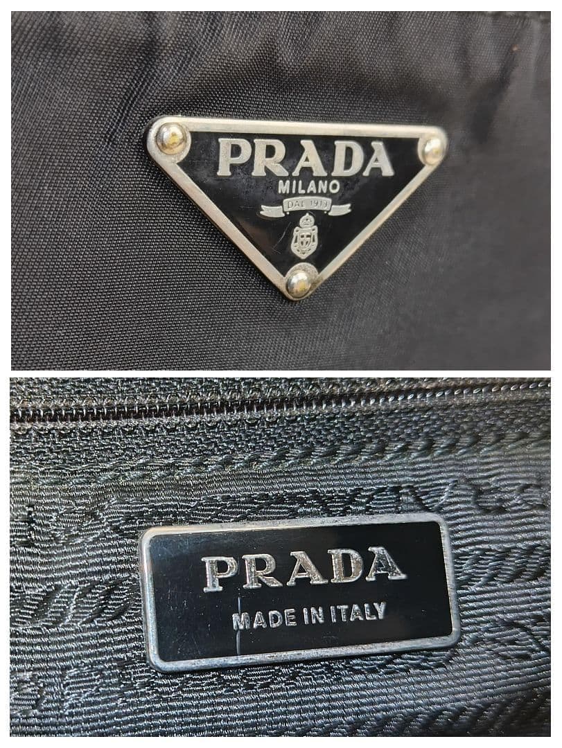 ✨PRADA✨カメラバッグ　プラダ　三角ロゴ　ナイロン　ブラック　白タグ