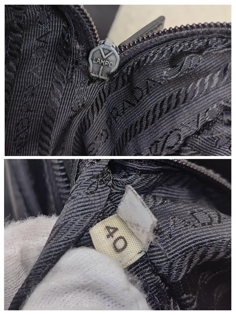 ✨PRADA✨カメラバッグ　プラダ　三角ロゴ　ナイロン　ブラック　白タグ