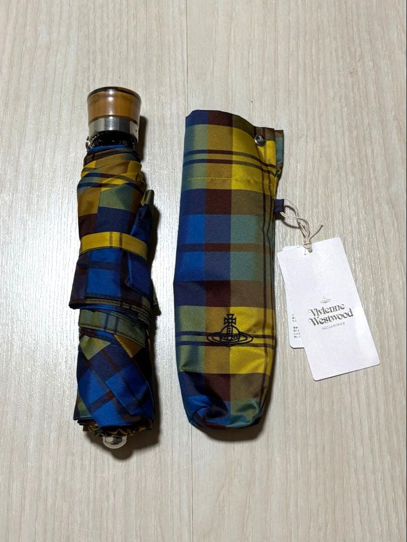 新品☆ Vivienne Westwood チェック柄 折りたたみ傘