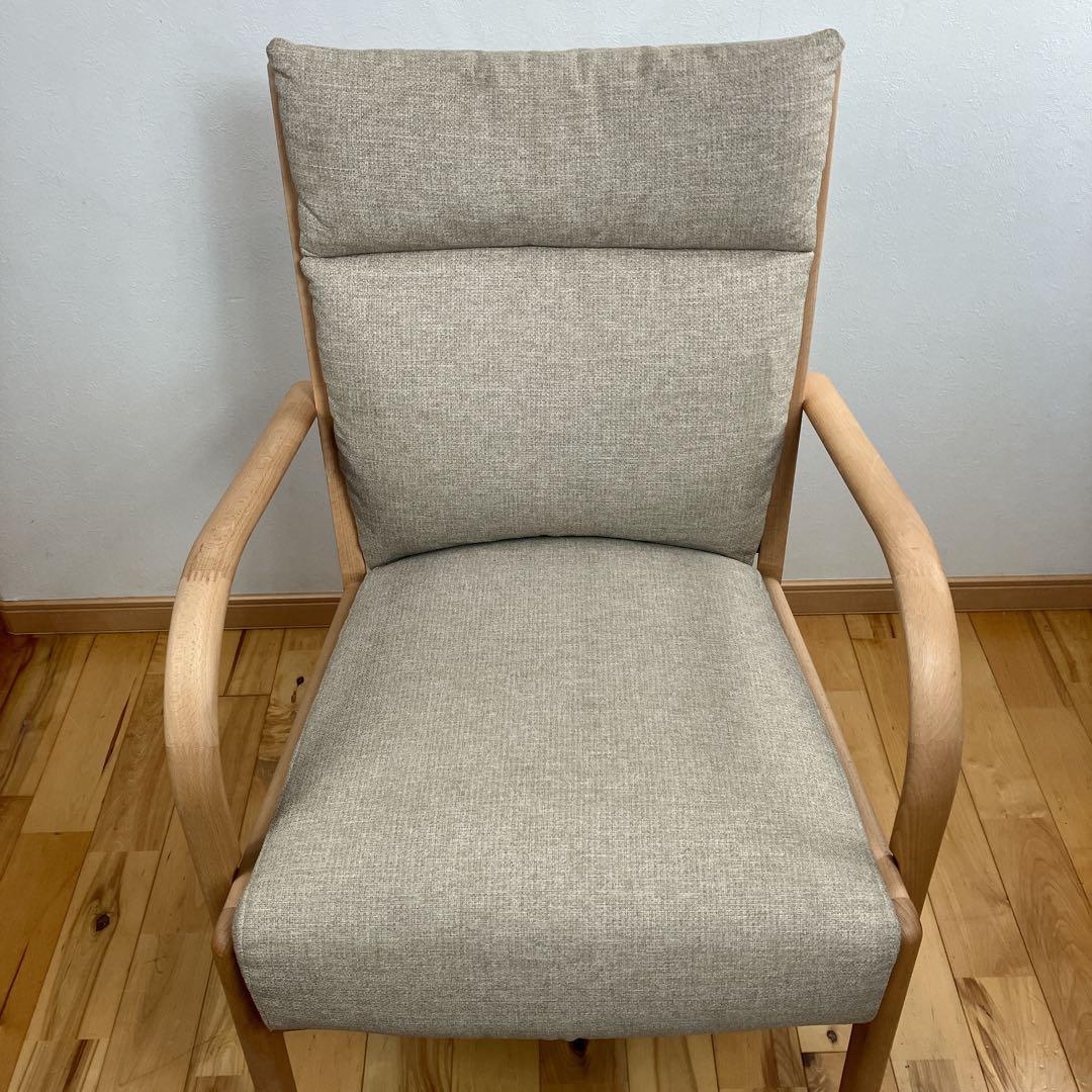 【美品】ニトリ　ダイニングチェア NコレクションC-27M肘/DC