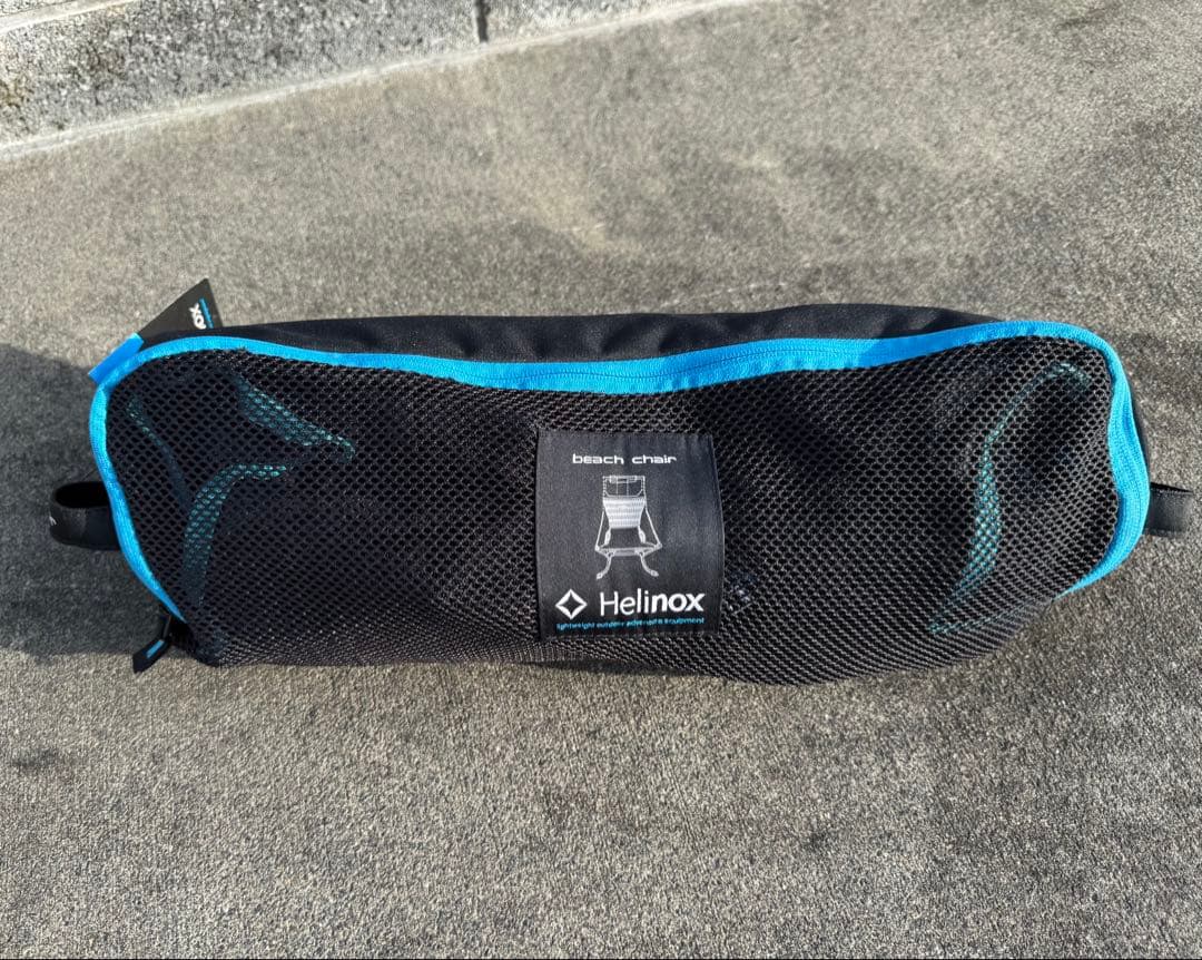 Helinox ビーチチェア ブラック/ブルー ヘリノックス