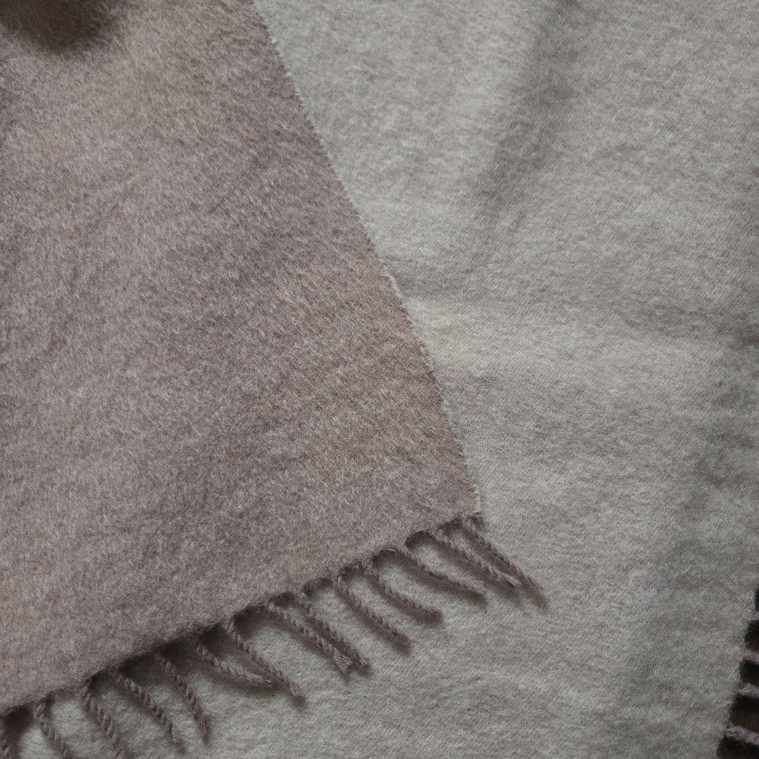 【エルメス】HERMES ベージュ系 マフラー　カシミア　ウール