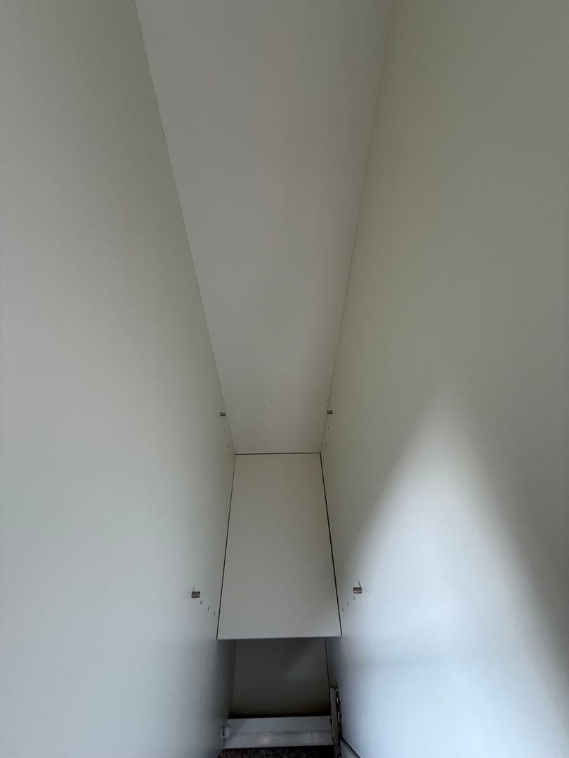 【最終値下げ】ワードローブ ロッカー ミラー付( ホワイト クローゼット )