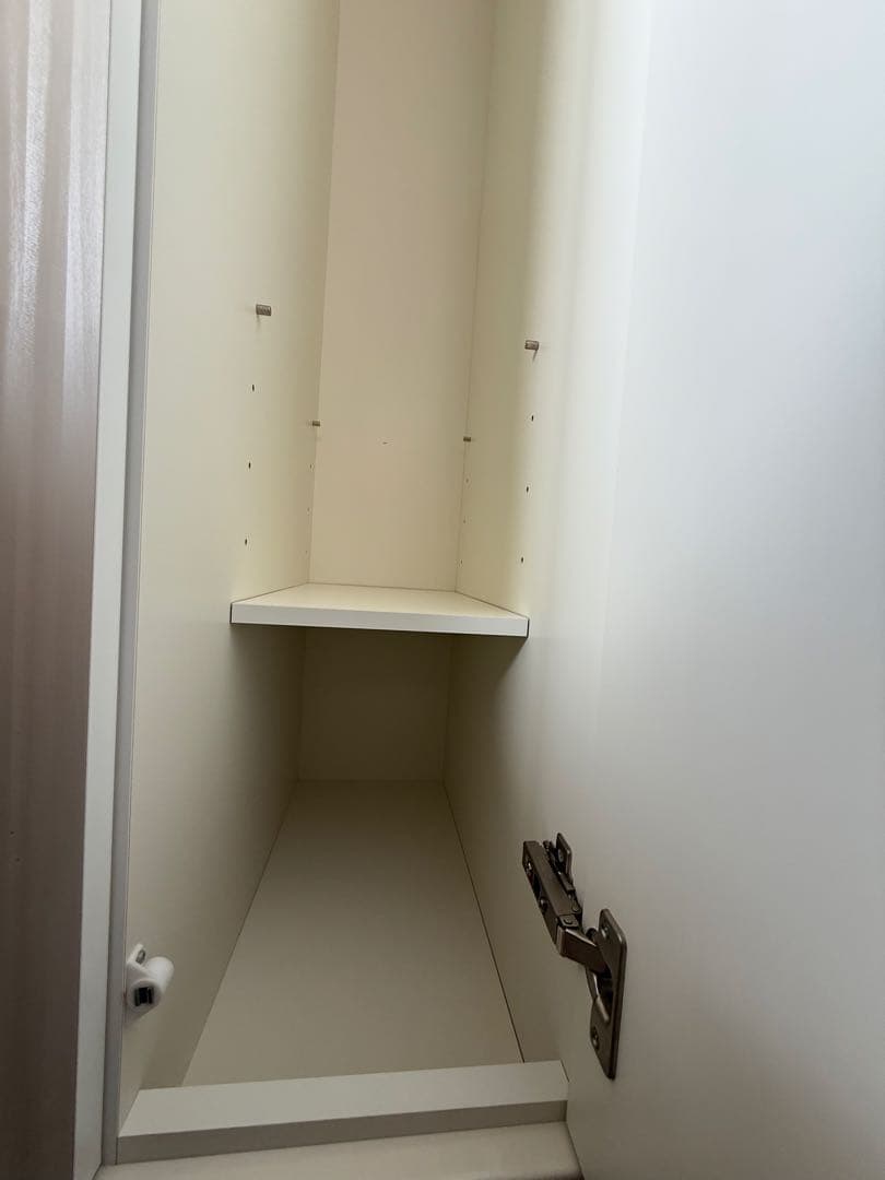 【最終値下げ】ワードローブ ロッカー ミラー付( ホワイト クローゼット )