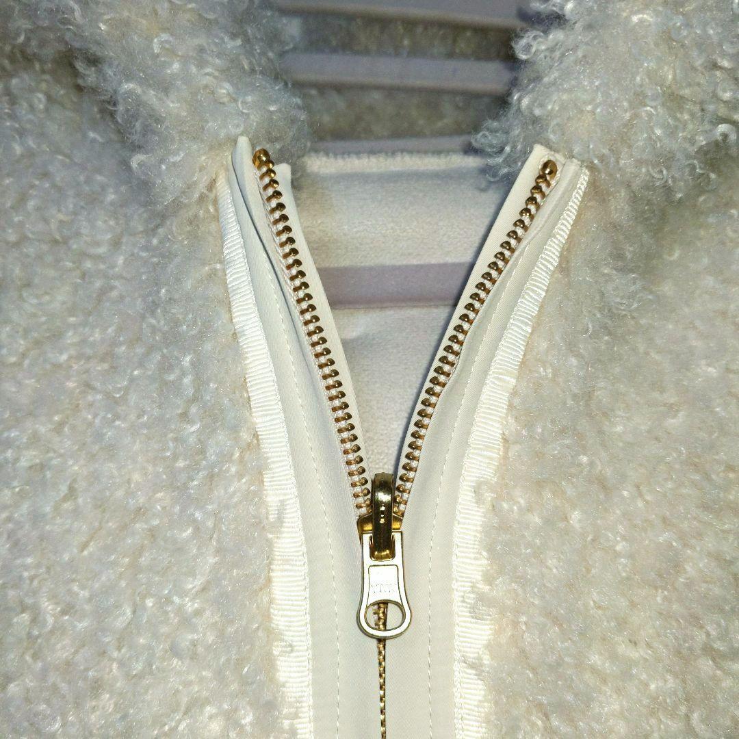 デザインアエラ　プードルファーベスト　リバーシブル　ホワイト