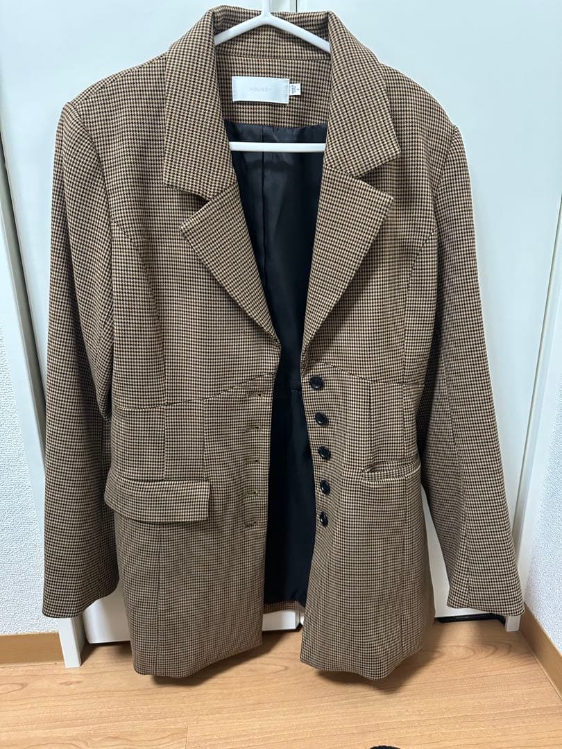 MOUSSY チェック柄 テーラードジャケット