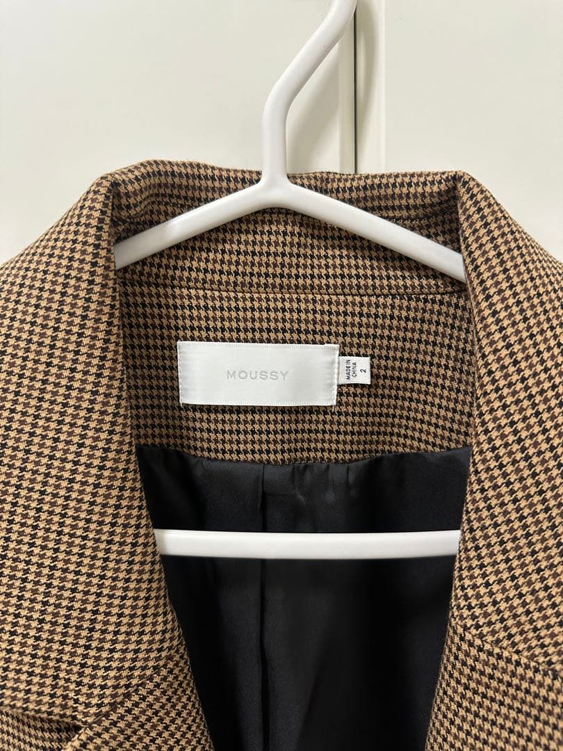 MOUSSY チェック柄 テーラードジャケット