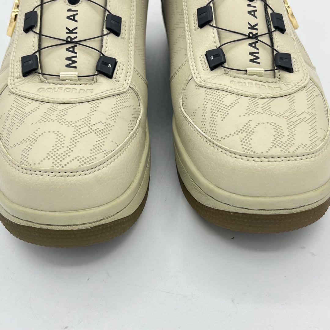 未使用　MARK＆LONA マーク＆ロナ BOA ゴルフシューズ　27 ベージュ