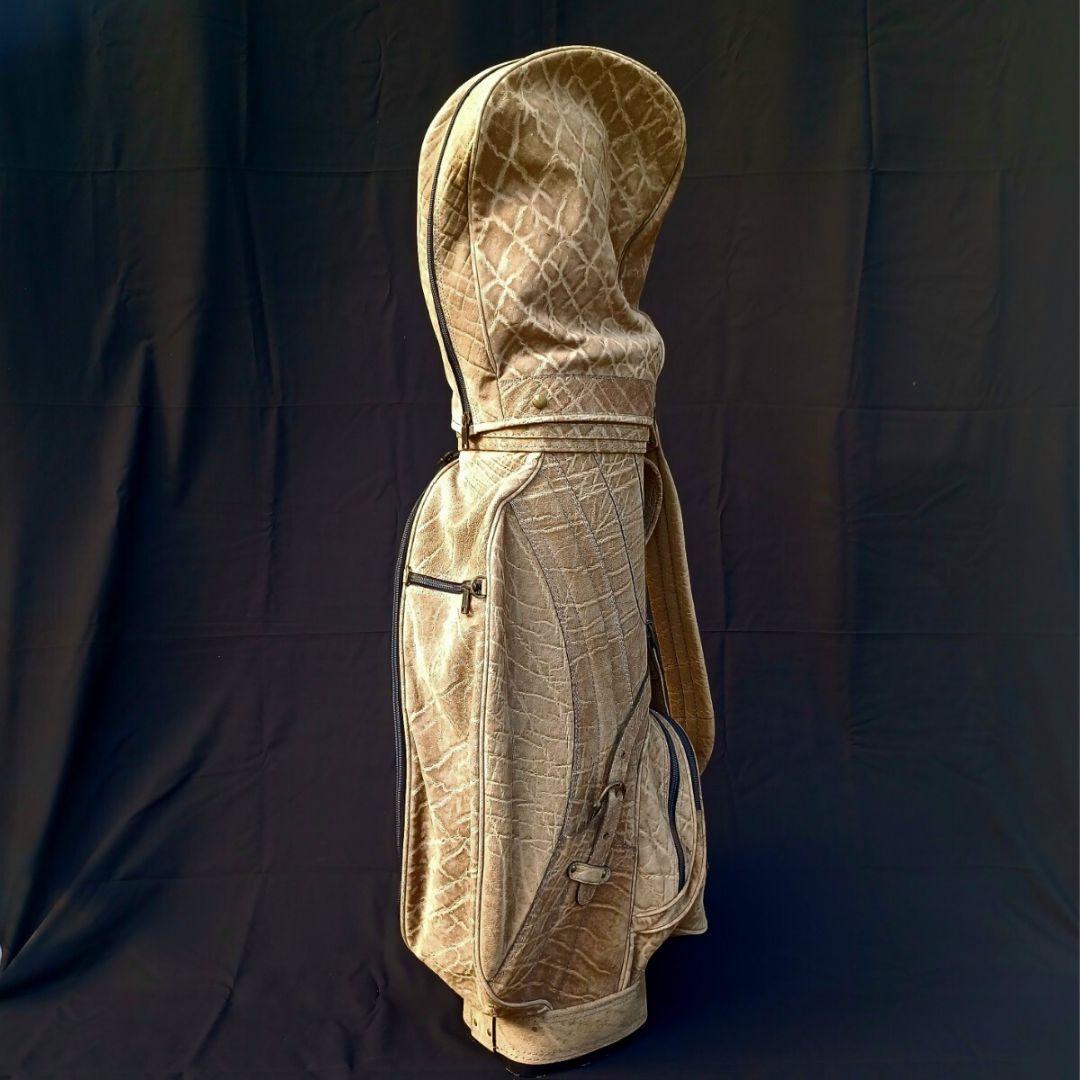 kasco キャスコ 総 象 革 エレファント キャディバッグ ゴルフ バッグ