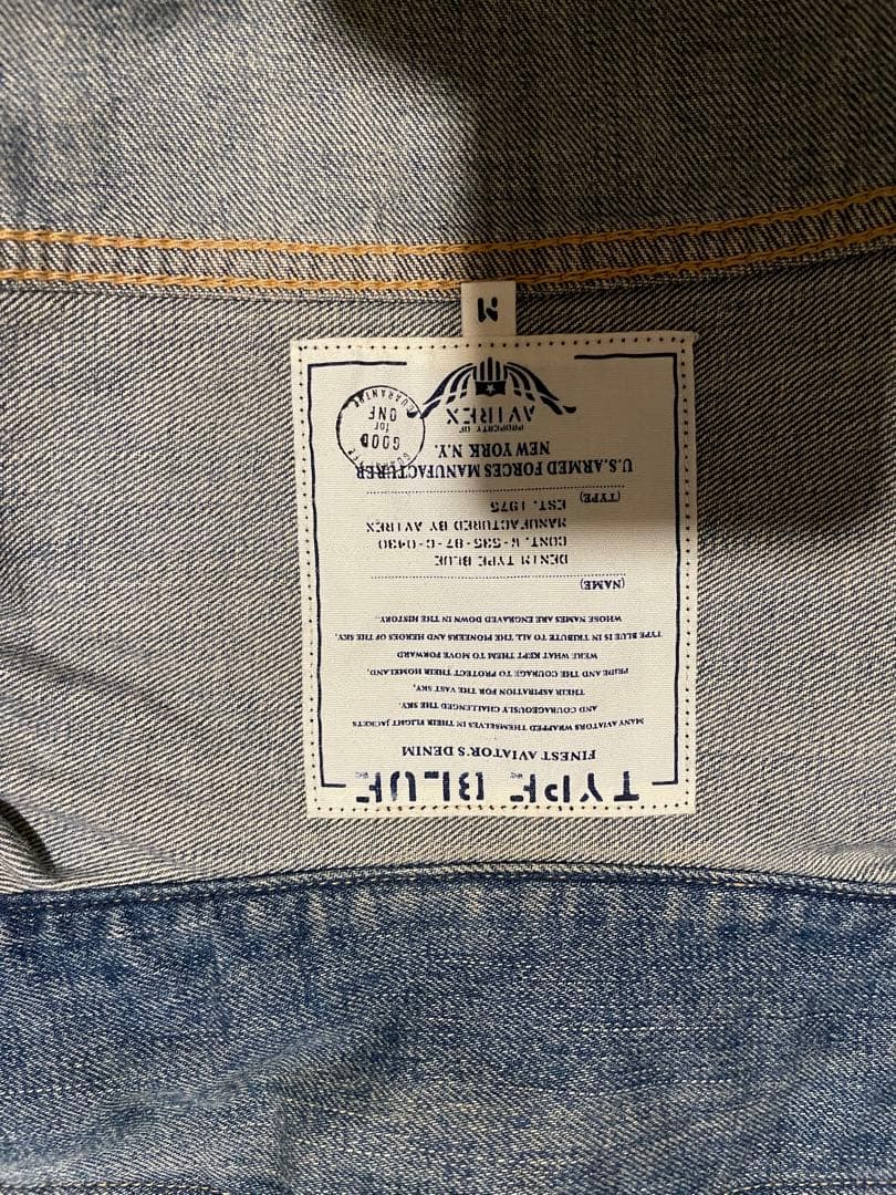 AVIREX デニムジャケット Mサイズ