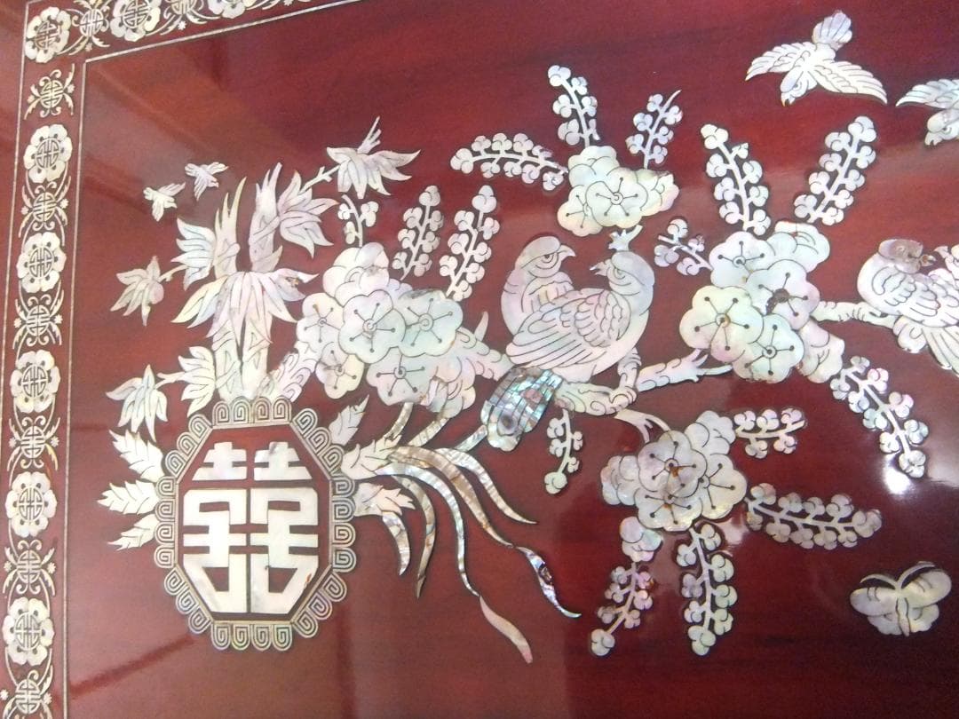 螺鈿テーブル韓国製、美品