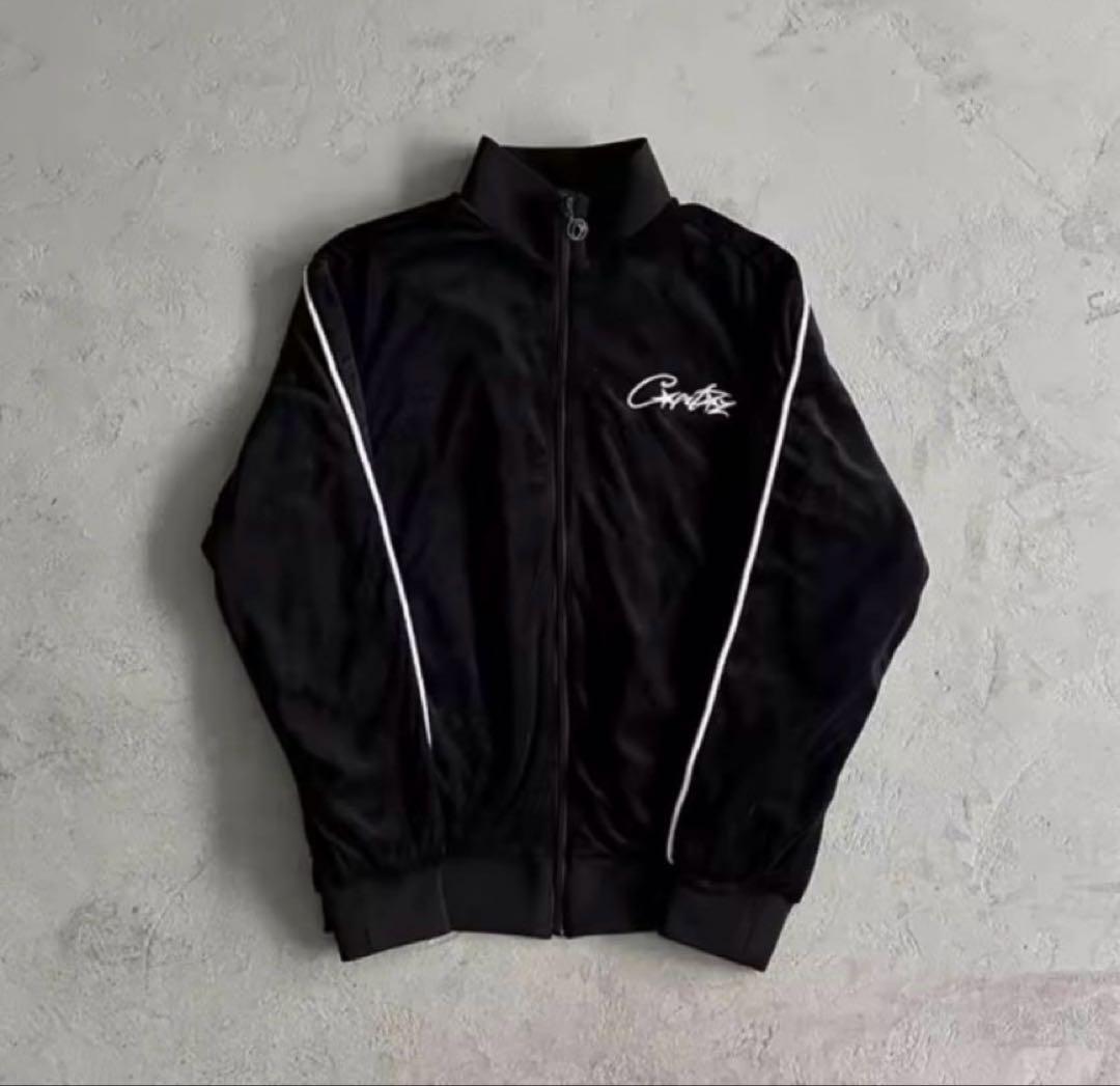 即日発送　corteiz セットアップ　ベロア　ブラック　 Mサイズ