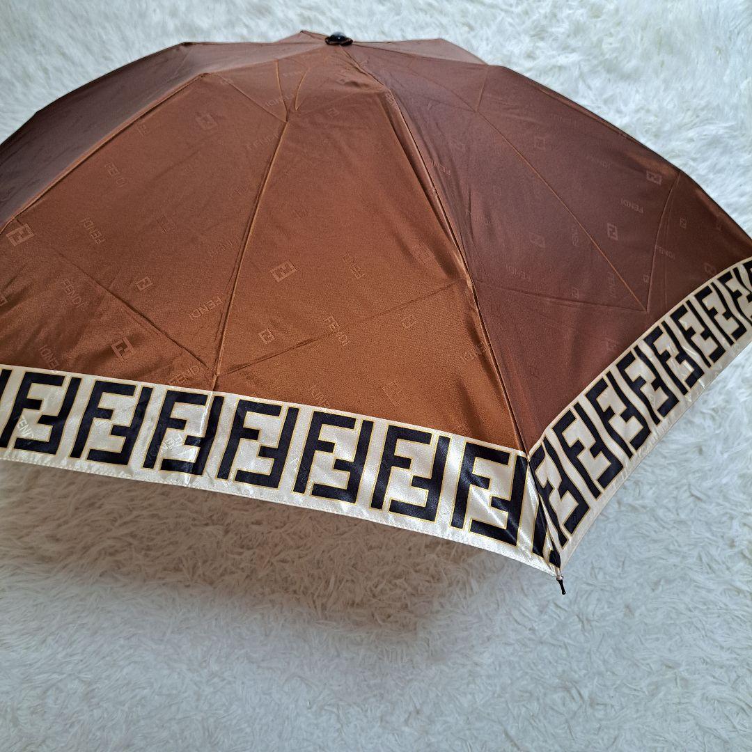 【FENDI】新品未使用　ズッカ柄　ズッキーノ　折りたたみ傘