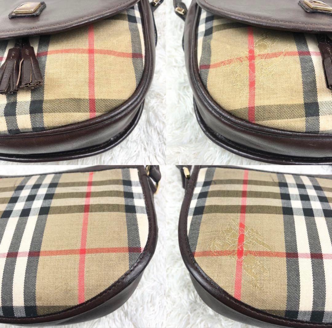 【希少】バーバリー シェルター ノバチェック シャドーホース ショルダ
