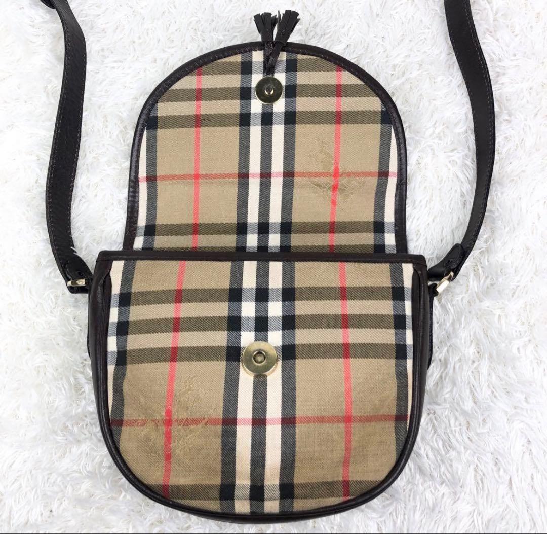 【希少】バーバリー シェルター ノバチェック シャドーホース ショルダ