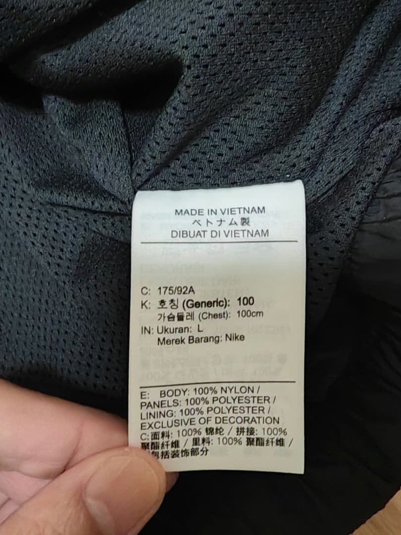 ☆NIKE(ナイキ)ウーブン　ナイロンセットアップ　上下(L)