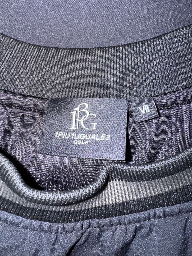 1PIU1UGUALE3 ゴルフジャケット VII ブラック/カーキ