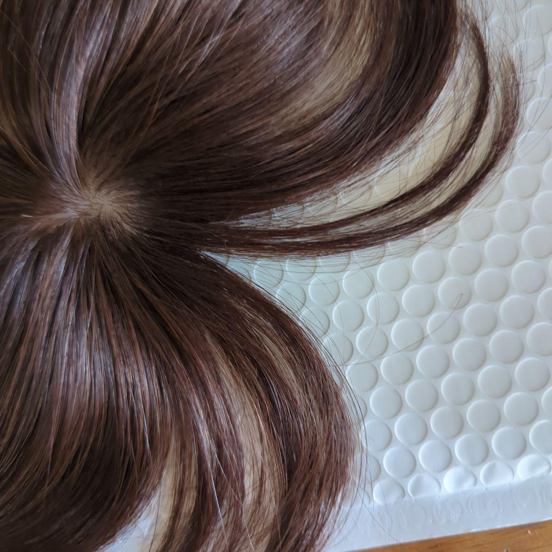 百合子ウィッグカモメ、前髪ありタイプ ナチュラルブラウン